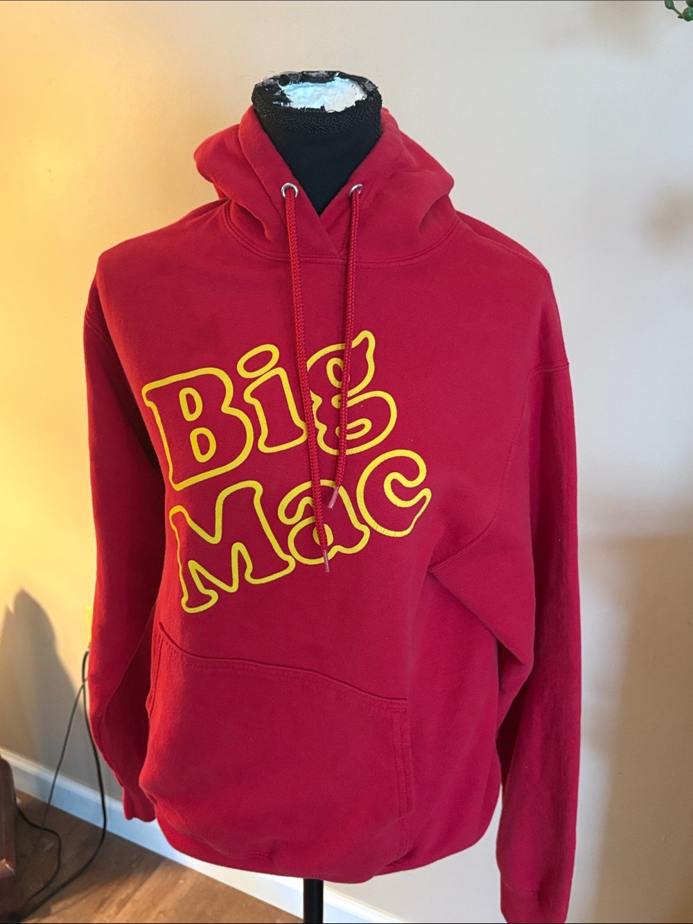 McDonald's Red Big Mac Graphic Crewneck Hoodie